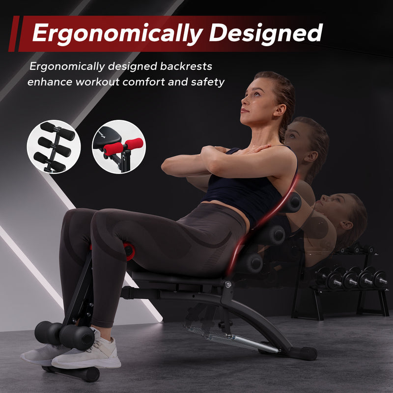 Adjustable Ab Bench – 4-Level Core Trainer