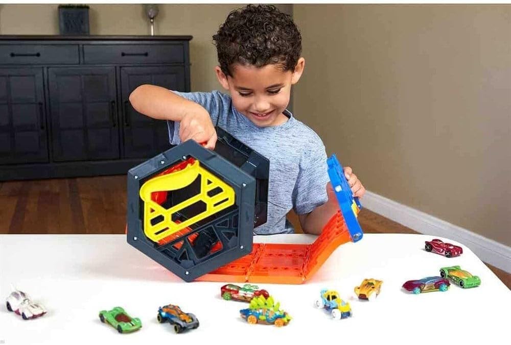 Kids' Foldable Race Track & Toy Organizer