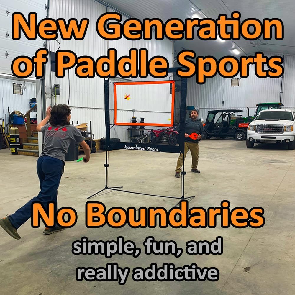 All-in-One Paddle Sport Set: Backyard & Indoor Net Game for Family Fun