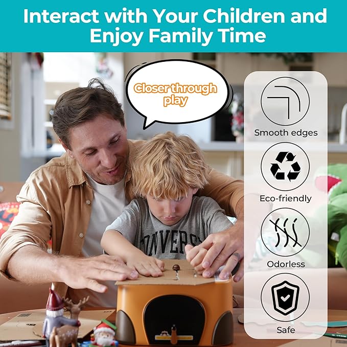 Kids Cardboard Cutting Tool - Safe DIY Craft Kit for Ages 3+ | STEM Building Toy