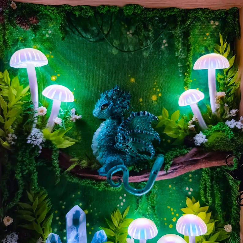 Whimsical Rechargeable Mushroom Lamp - Calming Night Light
