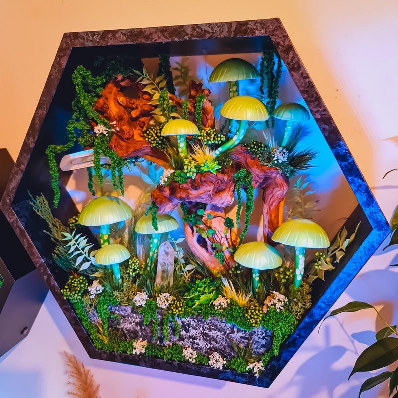 Enchanted Mushroom Wall Lamp – Handcrafted Night Light & Room Decor