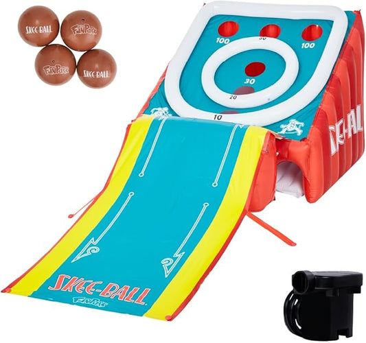 Ultimate Giant Inflatable Skee-Ball Game Set - 11ft Arcade w/ Blower & Balls | Portable Indoor/Outdoor Fun for Parties