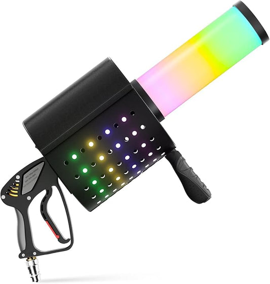 7-Color LED Confetti Blaster Cannon - Handheld Party Effect Machine