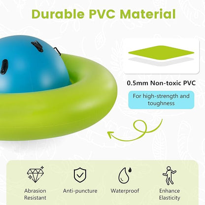 Giant 8ft Inflatable Play Dome for Kids – Roll, Rock & Climb Toy | 250 lb Capacity | Outdoor Backyard Fun