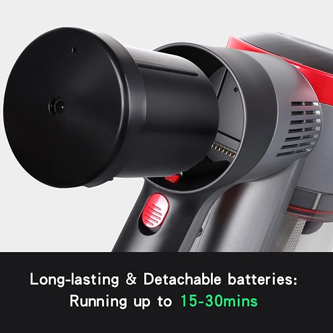 Powerful Cordless Stick Vacuum, 4-in-1 Lightweight for Pet Hair & Home