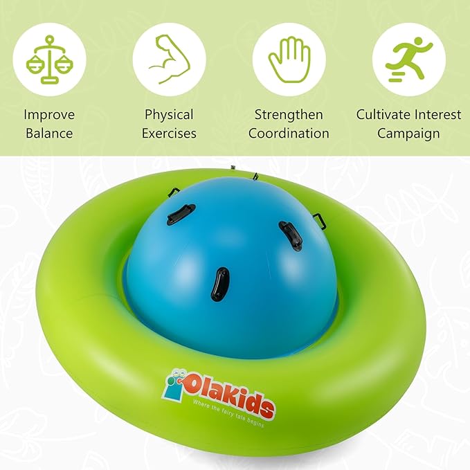 Giant 8ft Inflatable Play Dome for Kids – Roll, Rock & Climb Toy | 250 lb Capacity | Outdoor Backyard Fun