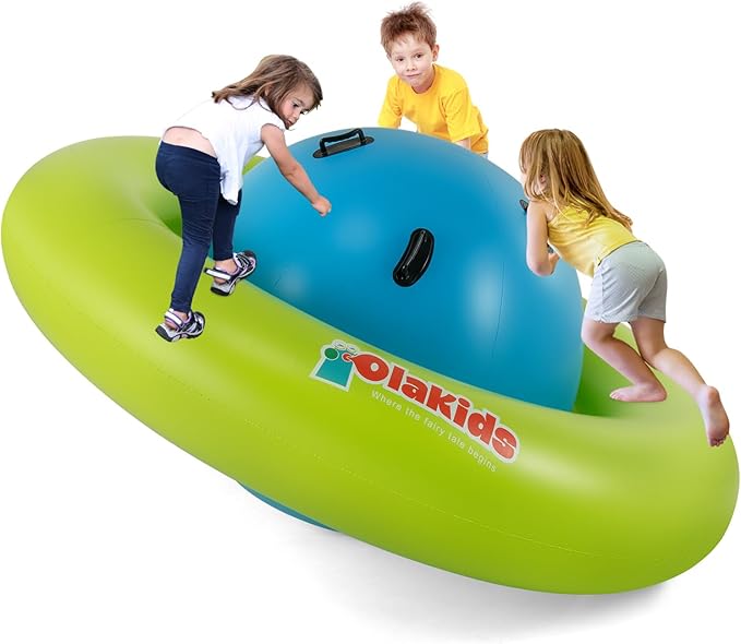 Giant 8ft Inflatable Play Dome for Kids – Roll, Rock & Climb Toy | 250 lb Capacity | Outdoor Backyard Fun