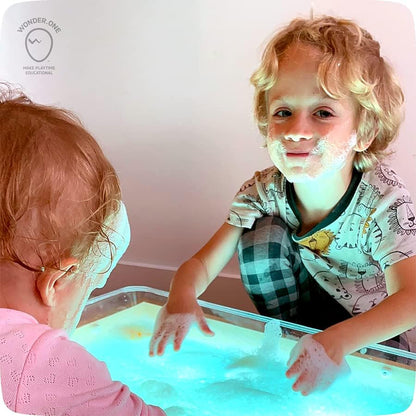 Adjustable Kids Sensory Table with LED Lights & Water Play