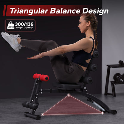 Adjustable Ab Bench – 4-Level Core Trainer