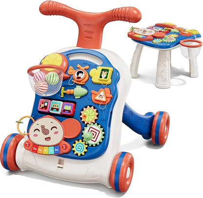 ✨3-in-1 Baby Walker & Activity Center – Adjustable Learning Toy for Toddlers 12+ Months