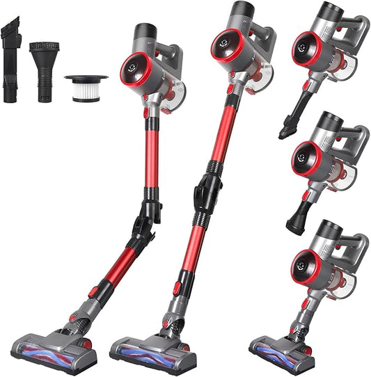 Powerful Cordless Stick Vacuum, 4-in-1 Lightweight for Pet Hair & Home