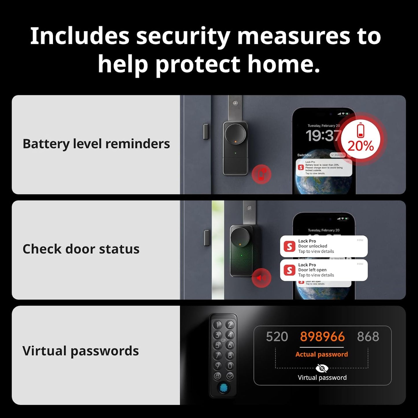 Smart Door Lock Pro - Fingerprint, Keypad, Voice Control, WiFi, Alexa & Google Compatible