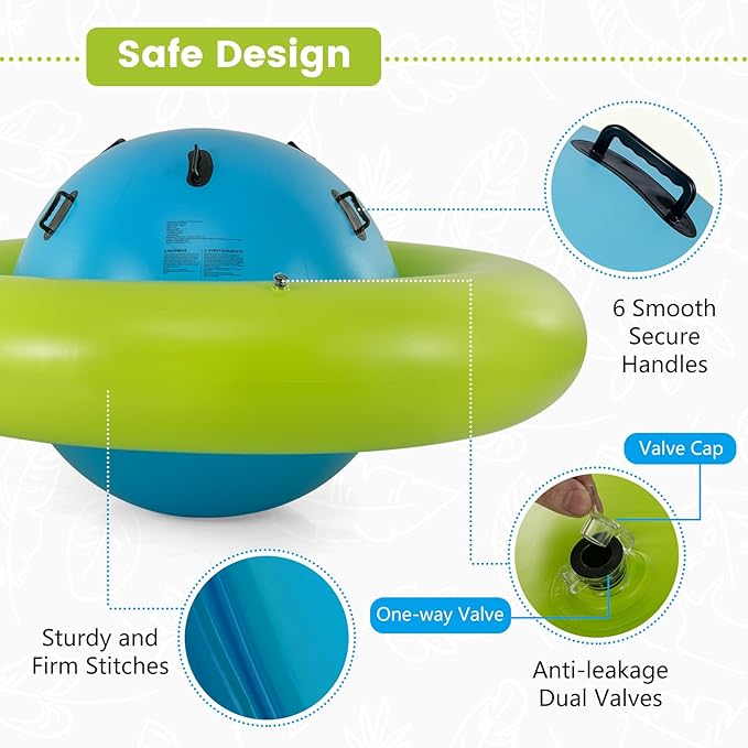 Giant 8ft Inflatable Play Dome for Kids – Roll, Rock & Climb Toy | 250 lb Capacity | Outdoor Backyard Fun