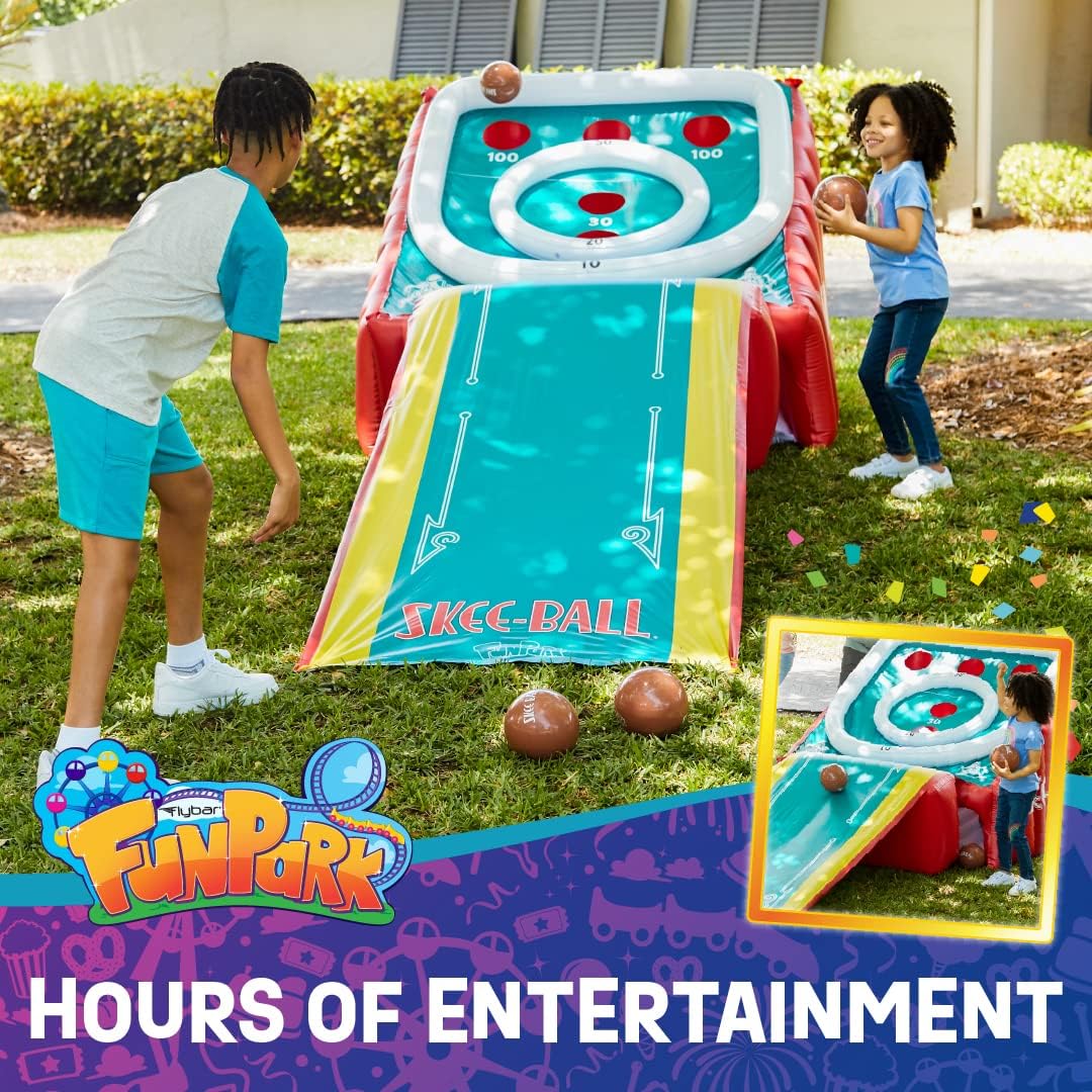 Ultimate Giant Inflatable Skee-Ball Game Set - 11ft Arcade w/ Blower & Balls | Portable Indoor/Outdoor Fun for Parties
