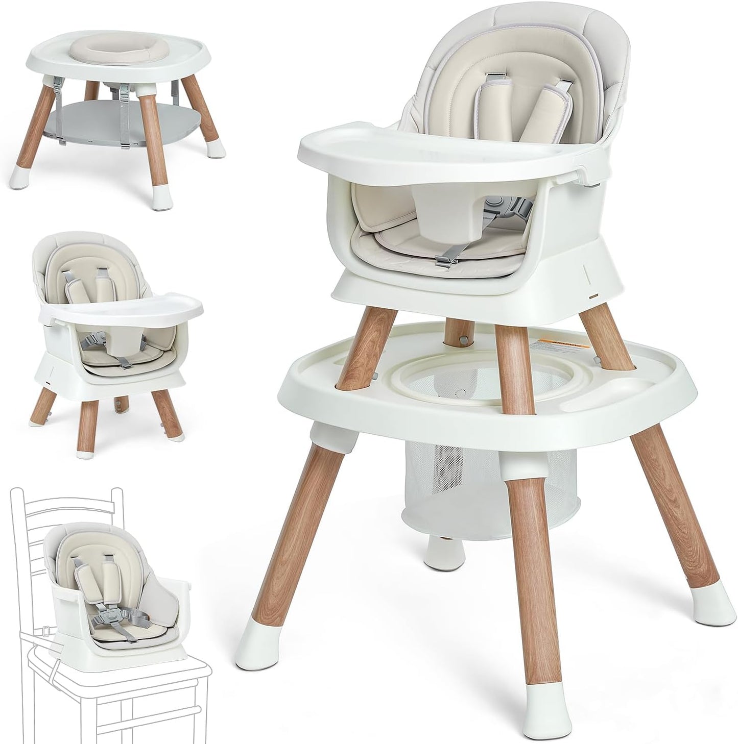 14-in-1 Convertible High Chair, Booster Seat & Baby Activity Center
