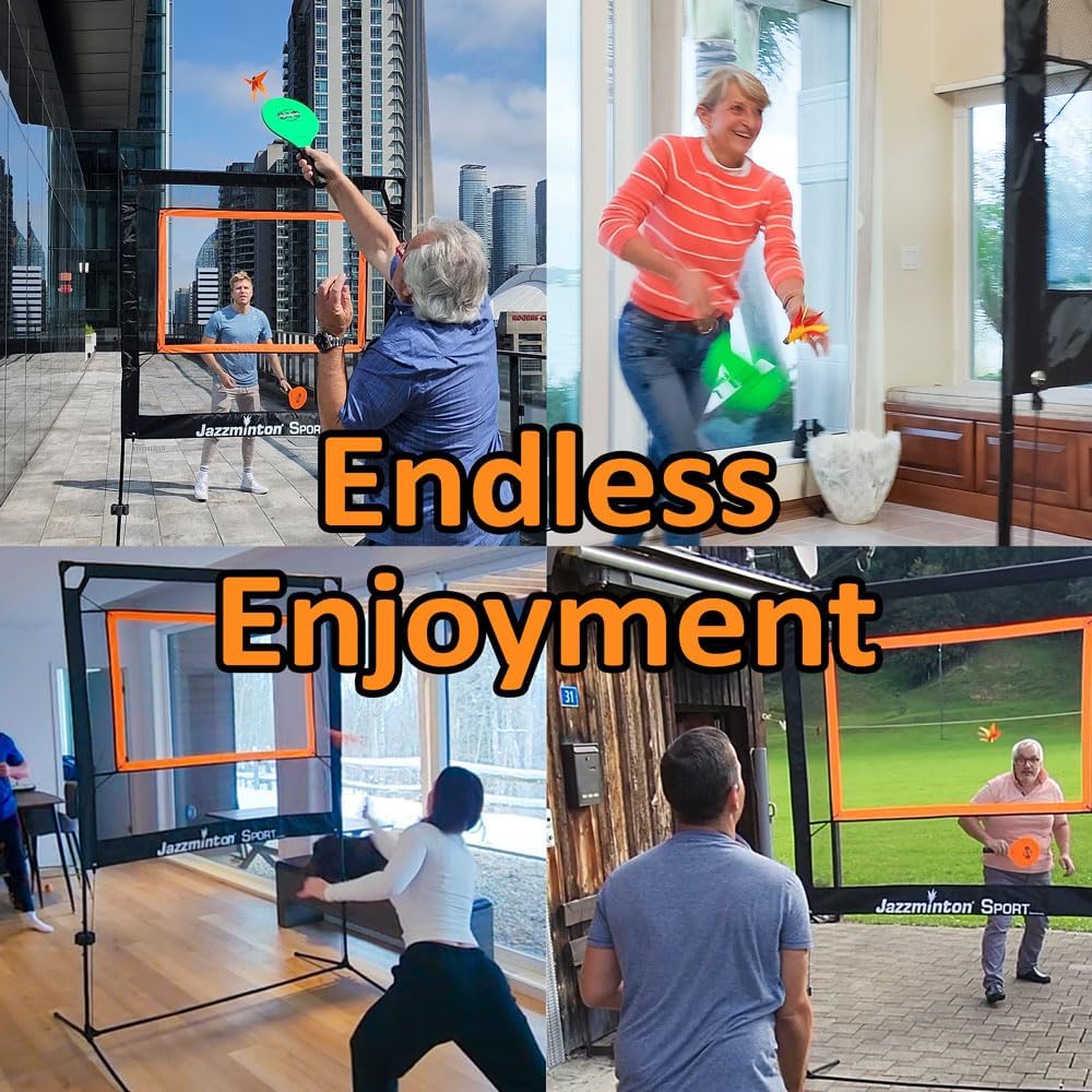 All-in-One Paddle Sport Set: Backyard & Indoor Net Game for Family Fun