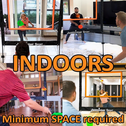 All-in-One Paddle Sport Set: Backyard & Indoor Net Game for Family Fun