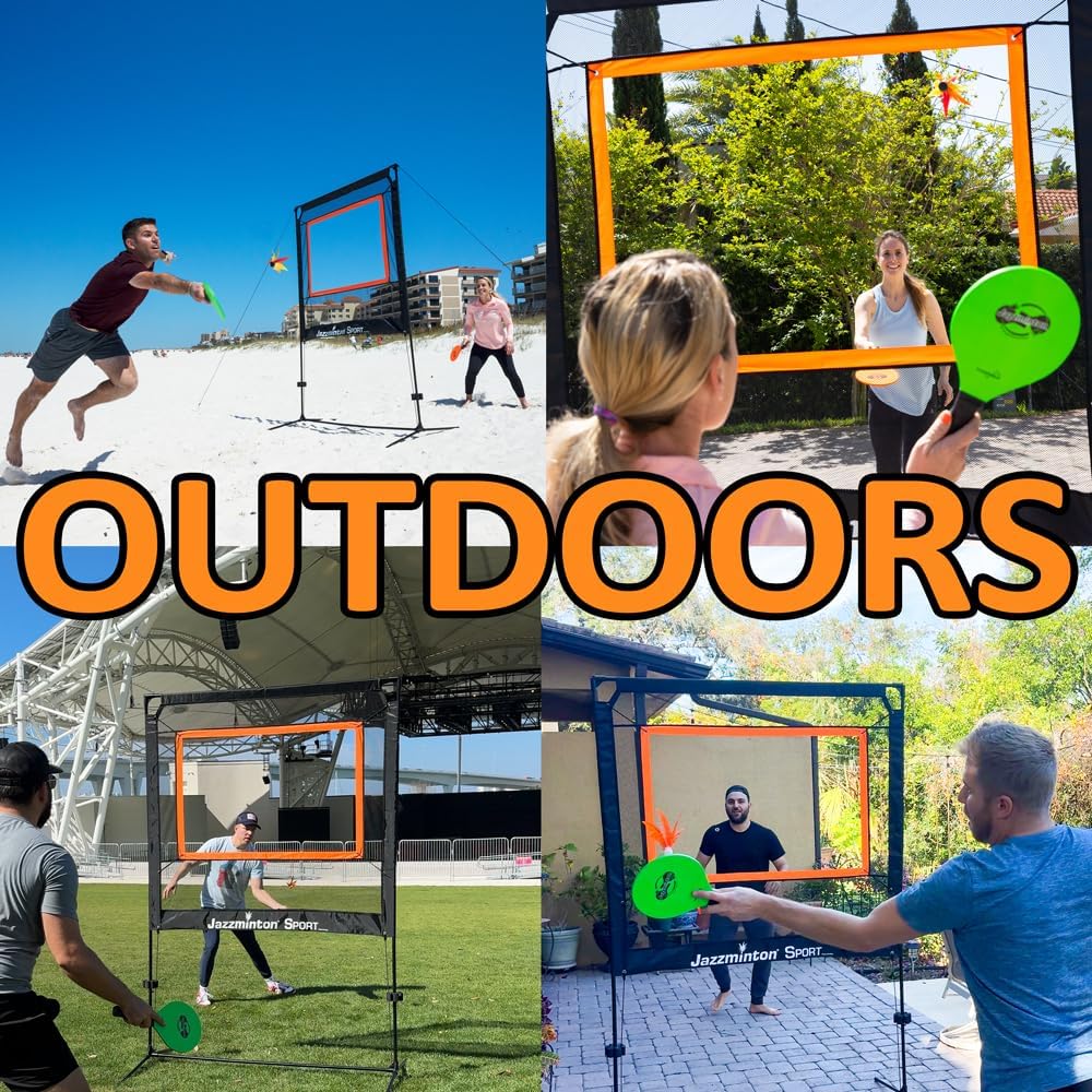 All-in-One Paddle Sport Set: Backyard & Indoor Net Game for Family Fun