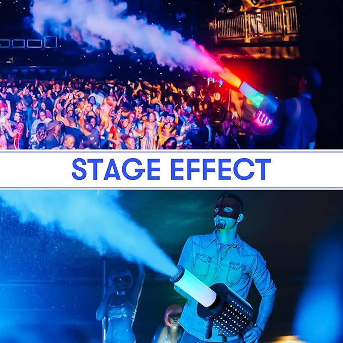 7-Color LED Confetti Blaster Cannon - Handheld Party Effect Machine