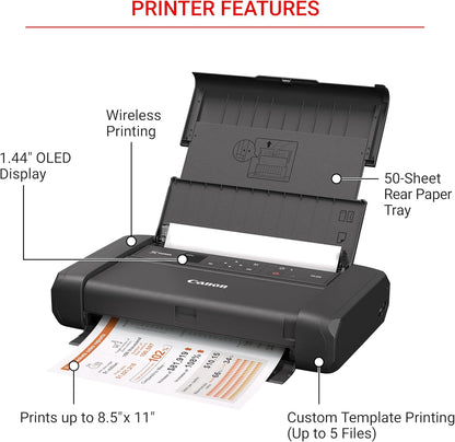 Compact Wireless Printer - For Home, Office & Travel