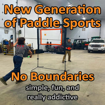 All-in-One Paddle Sport Set: Backyard & Indoor Net Game for Family Fun