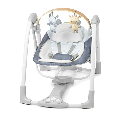 Portable Baby Swing - Compact & Soothing for On-the-Go Parents