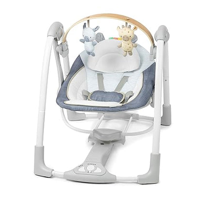 Portable Baby Swing - Compact & Soothing for On-the-Go Parents