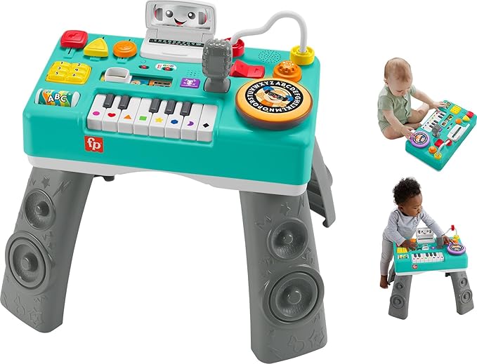 Convertible Music Learning Table for Babies & Toddlers | 100+ Songs, Light-Up Piano, Recording Play | Fine Motor Skill Toy (6-36 Months)
