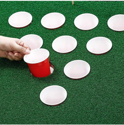 Portable Golf Tossing Game Set - Backyard Chipping Practice with Foam Balls & Targets