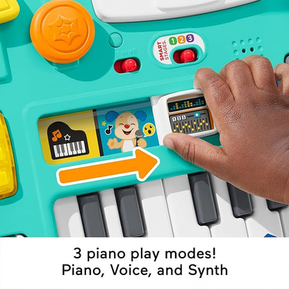 Convertible Music Learning Table for Babies & Toddlers | 100+ Songs, Light-Up Piano, Recording Play | Fine Motor Skill Toy (6-36 Months)