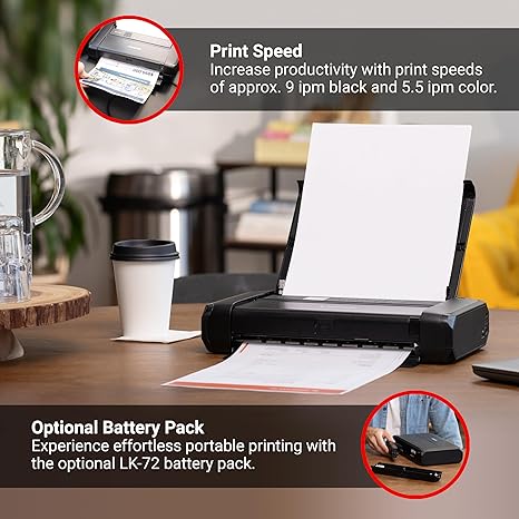 Compact Wireless Printer - For Home, Office & Travel