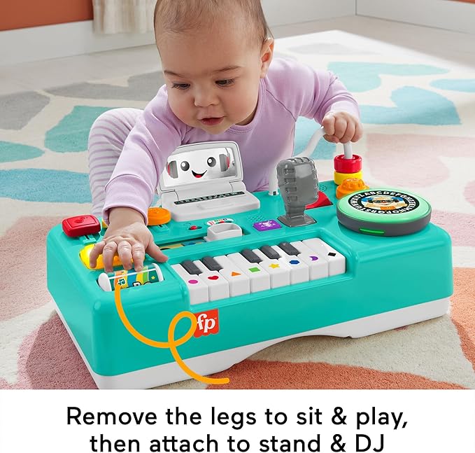 Convertible Music Learning Table for Babies & Toddlers | 100+ Songs, Light-Up Piano, Recording Play | Fine Motor Skill Toy (6-36 Months)