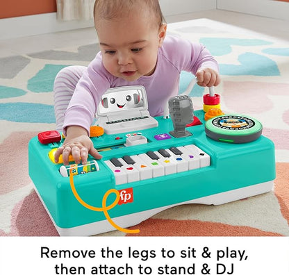 Convertible Music Learning Table for Babies & Toddlers | 100+ Songs, Light-Up Piano, Recording Play | Fine Motor Skill Toy (6-36 Months)