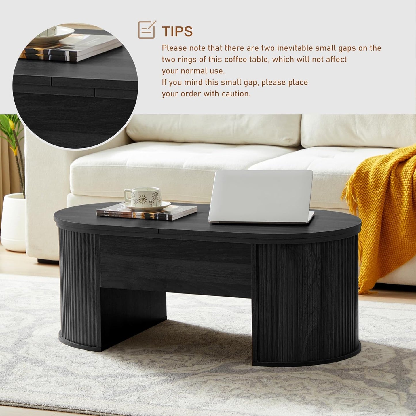 Multi-Functional Lift-Top Coffee Table: Desk-Convertible, Hidden Storage