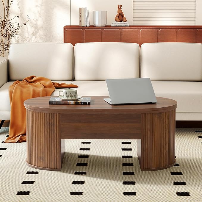 Multi-Functional Lift-Top Coffee Table: Desk-Convertible, Hidden Storage