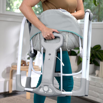 Portable Baby Swing - Compact & Soothing for On-the-Go Parents