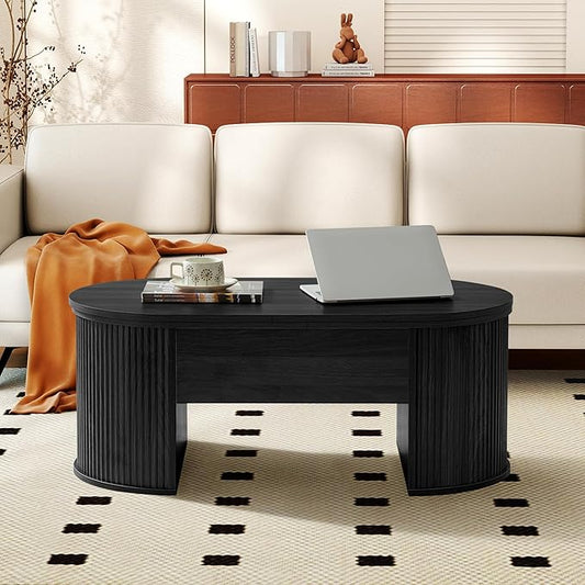 Multi-Functional Lift-Top Coffee Table: Desk-Convertible, Hidden Storage