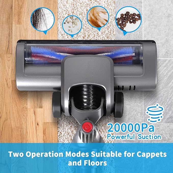 Powerful Cordless Stick Vacuum, 4-in-1 Lightweight for Pet Hair & Home