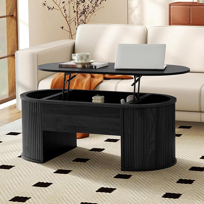 Multi-Functional Lift-Top Coffee Table: Desk-Convertible, Hidden Storage
