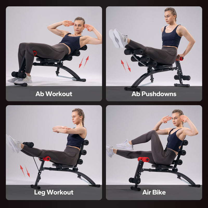 Adjustable Ab Bench – 4-Level Core Trainer