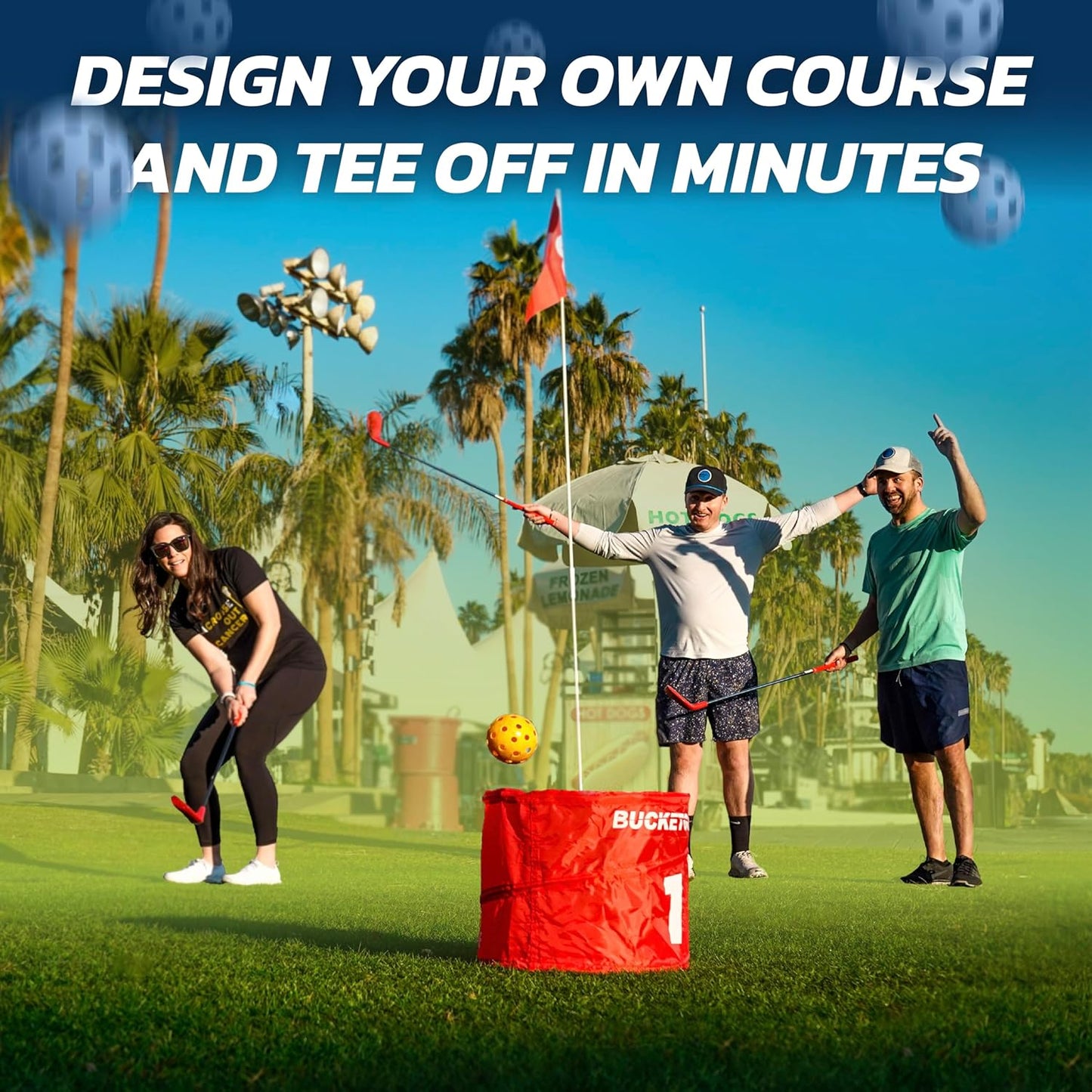 Portable Golf Game | Take Anywhere Set for Beach, Park & Yard 🏖️🌳