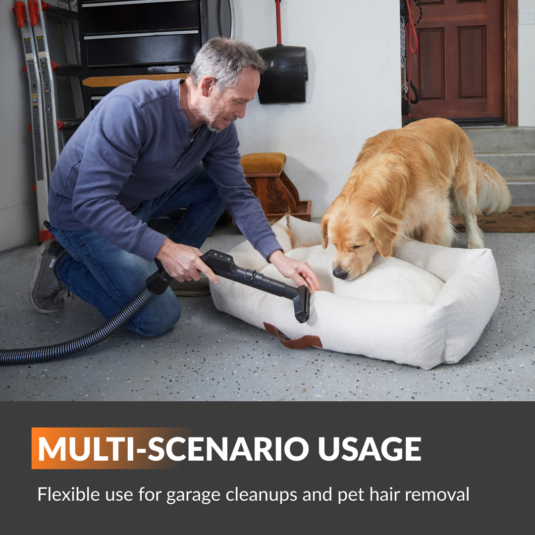 Powerful 4.5-Gallon Wet Dry Vacuum with HEPA Filter