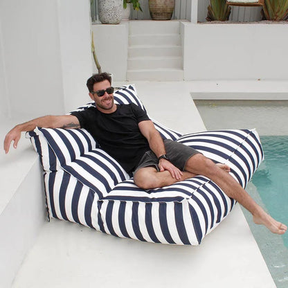 Oversized Floating Pool Lounger - 2-Person Waterproof Outdoor Seat with Drainage
