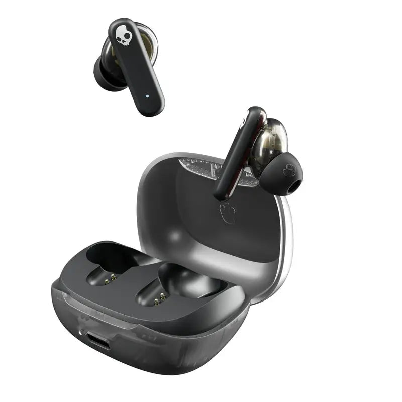 For Skullcandy Smokin' Buds XT wireless earbuds with Bluetooth 5.3, midnight smoky grey new model