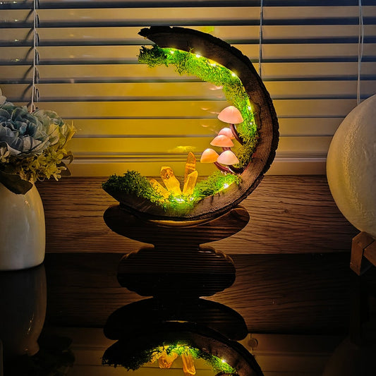 Enchanted Forest Mushroom Lamp - Warm Glow Night Light Gift