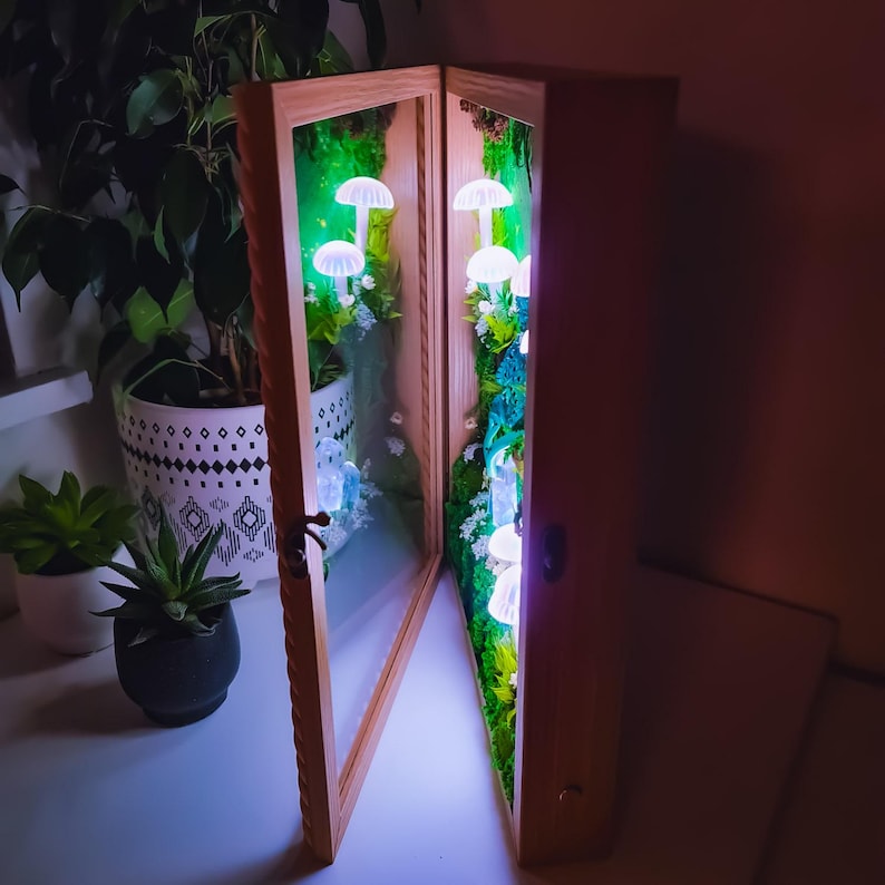 Whimsical Rechargeable Mushroom Lamp - Calming Night Light