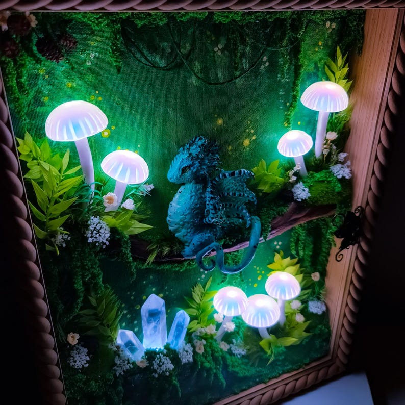 Whimsical Rechargeable Mushroom Lamp - Calming Night Light