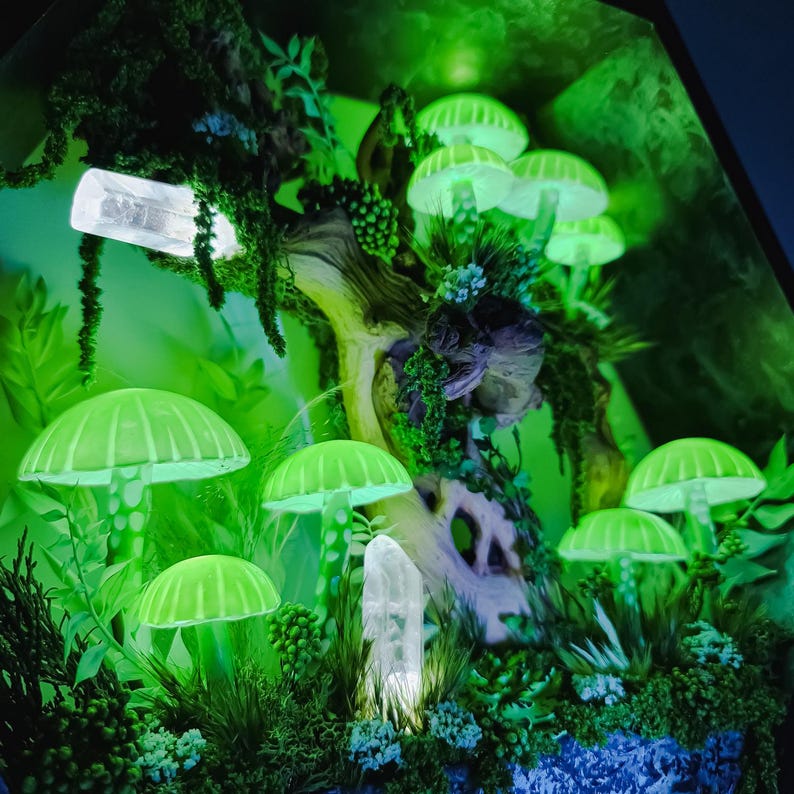 Enchanted Mushroom Wall Lamp – Handcrafted Night Light & Room Decor