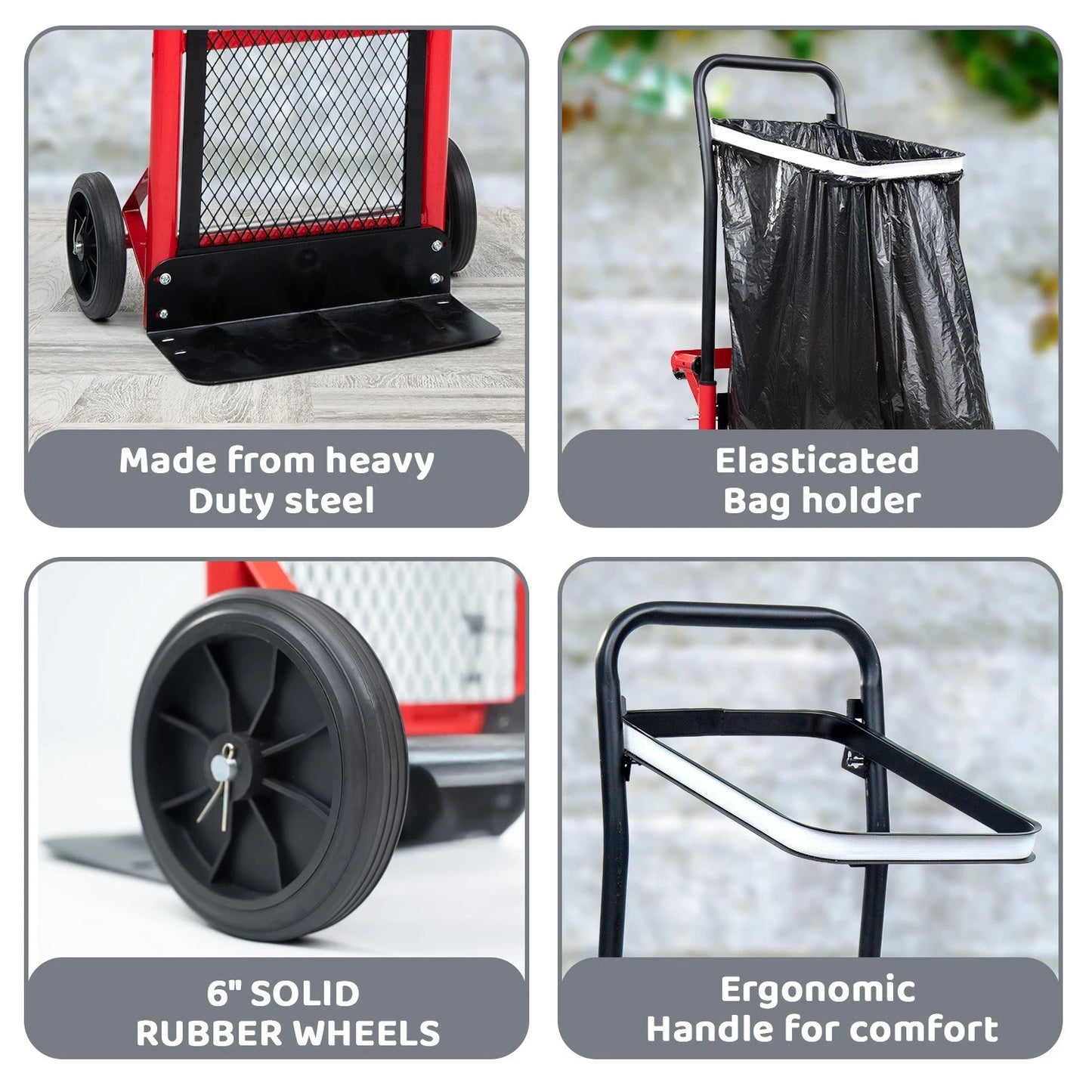 2-in-1 Folding Hand Truck & Platform Cart - 120kg Heavy Duty